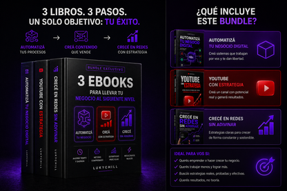 PACK COMPLETO — Crecimiento + YouTube + Automatización